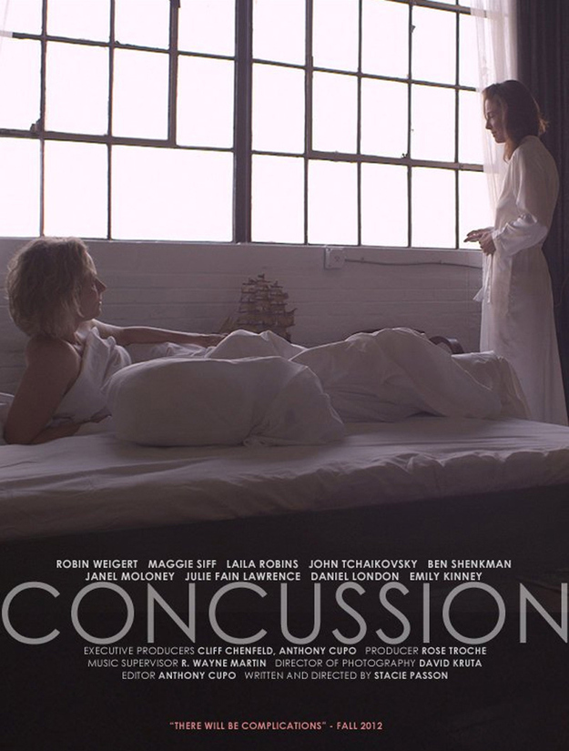 A poster for the movie concussion.