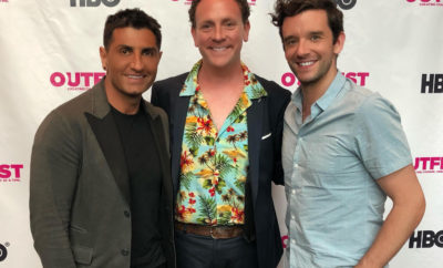Goweho's Vic Gerami with Drew Droege, director Michael Urie (from left).
