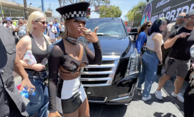 Janelle Monae at LA Pride photo by LGBT Hollywood